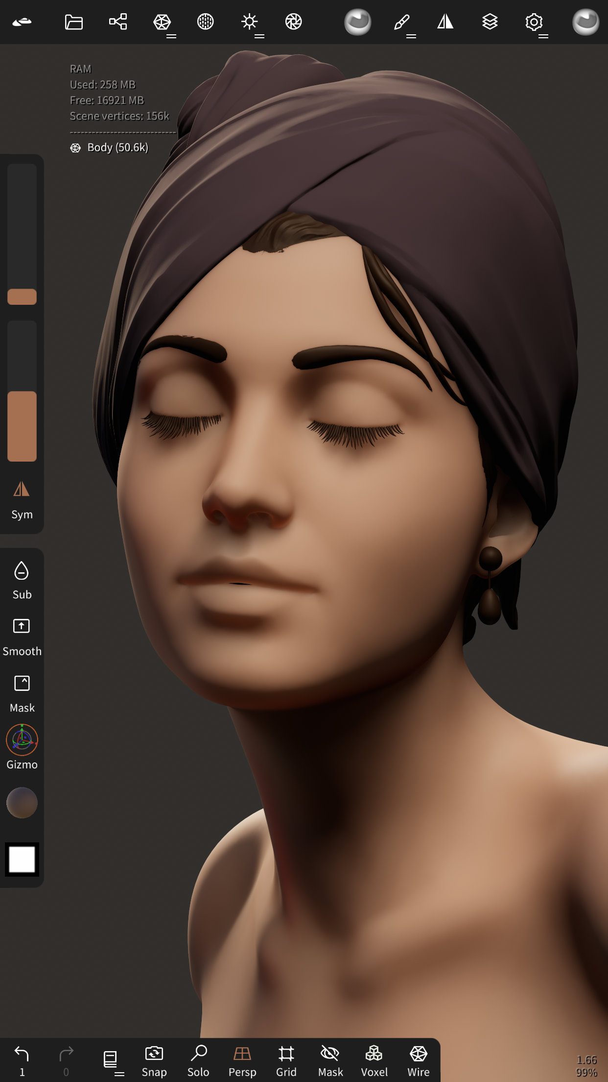 اسکرین شات 4 برنامه Nomad Sculpt