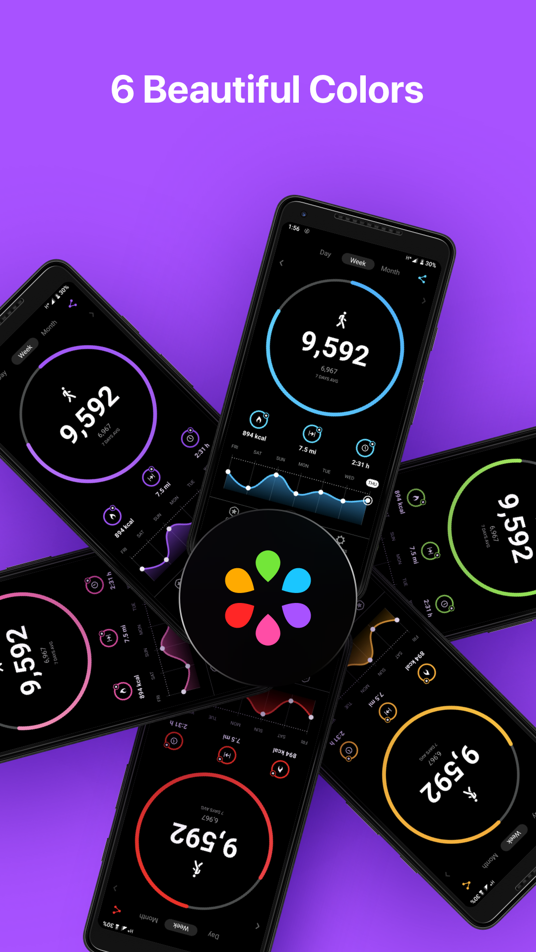 اسکرین شات 4 برنامه StepsApp – Step Counter