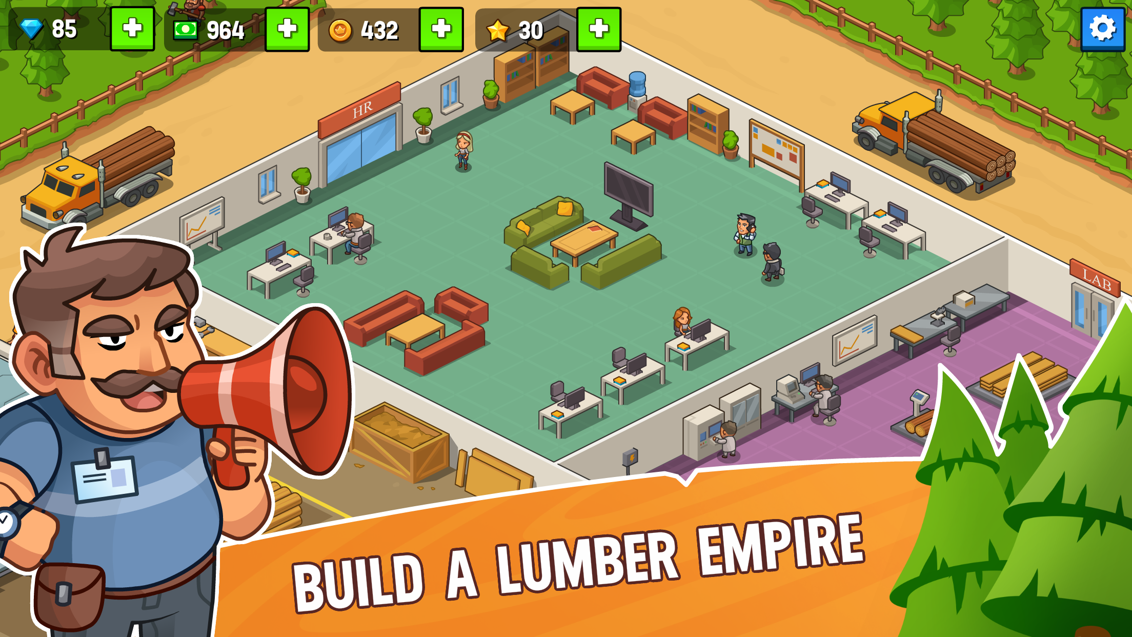 اسکرین شات 1 بازی Lumber Inc Tycoon
