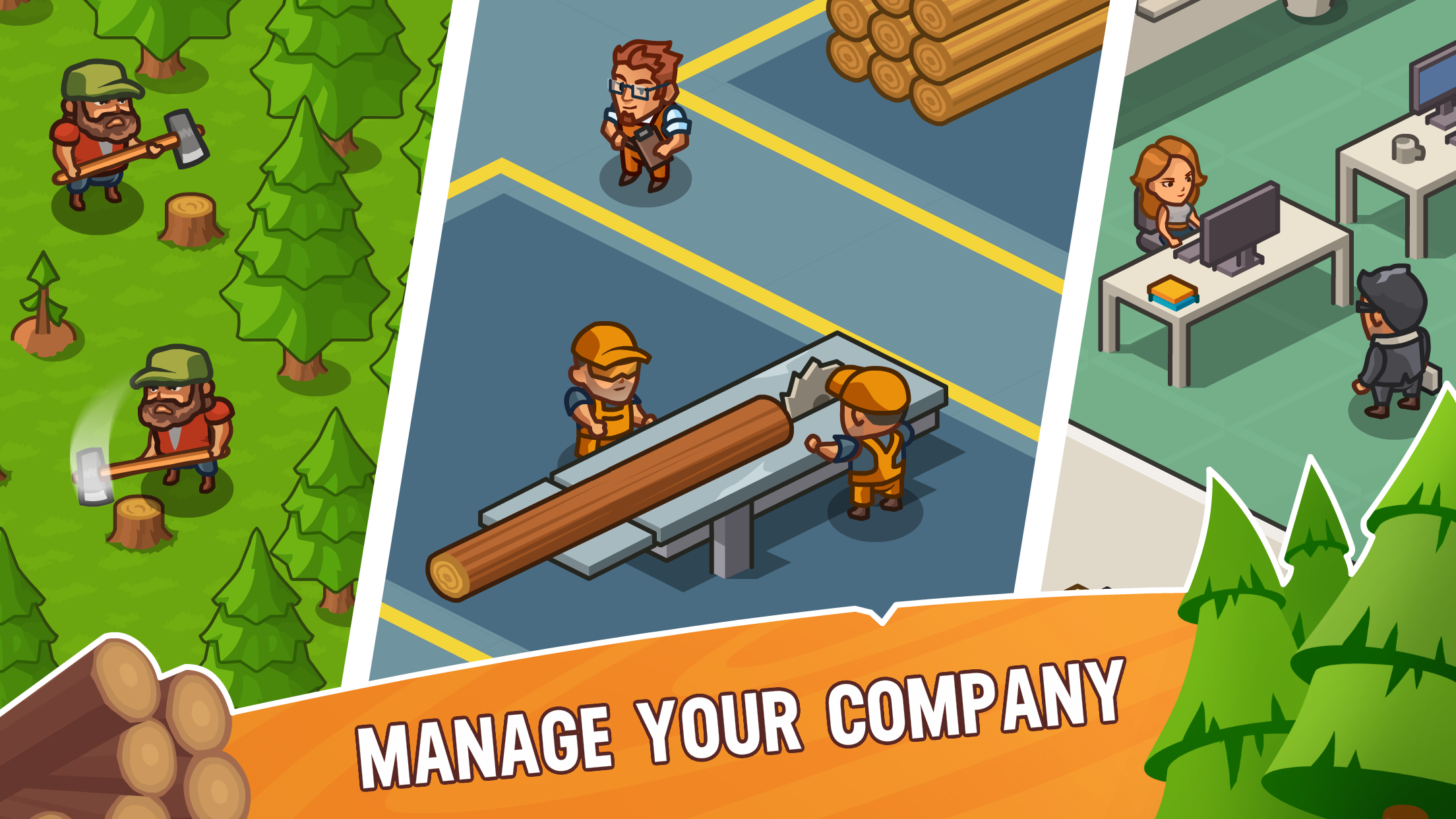اسکرین شات 2 بازی Lumber Inc Tycoon