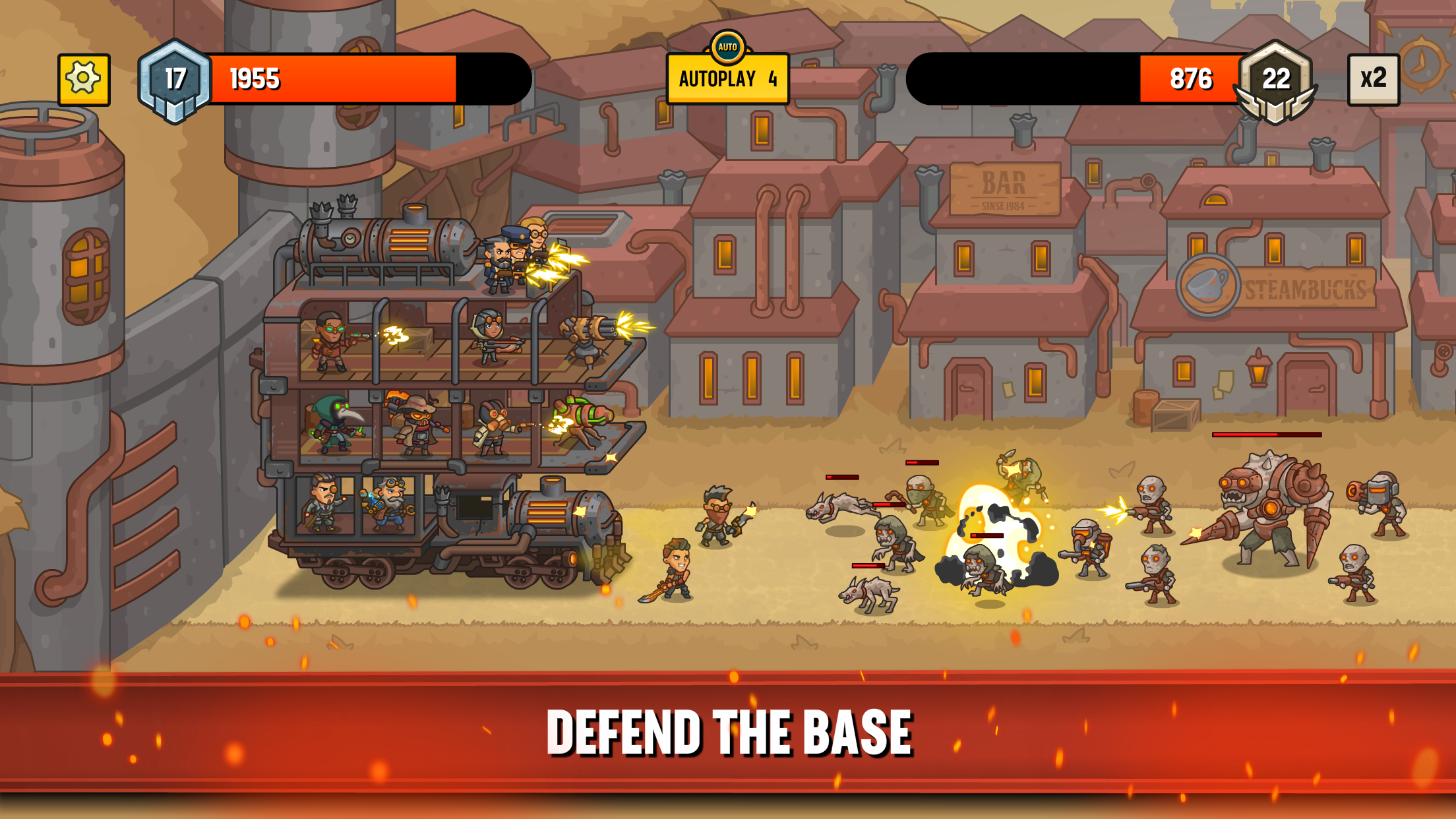 اسکرین شات 1 بازی Steampunk Camp Defense
