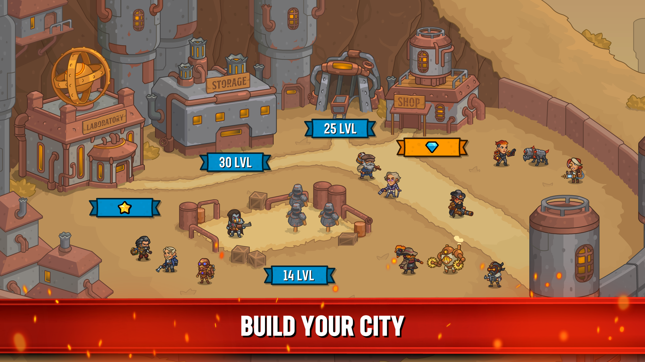 اسکرین شات 3 بازی Steampunk Camp Defense