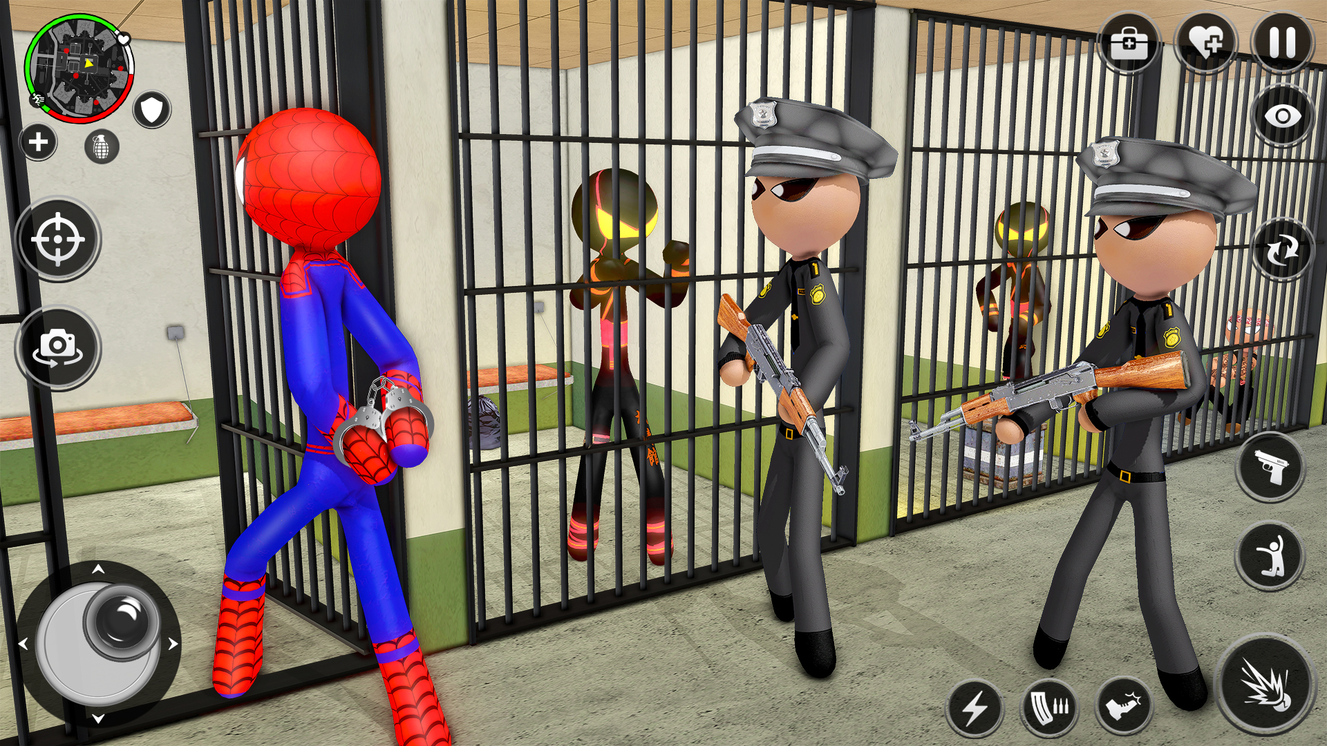 اسکرین شات 6 بازی Spider Stick Hero Prison Break