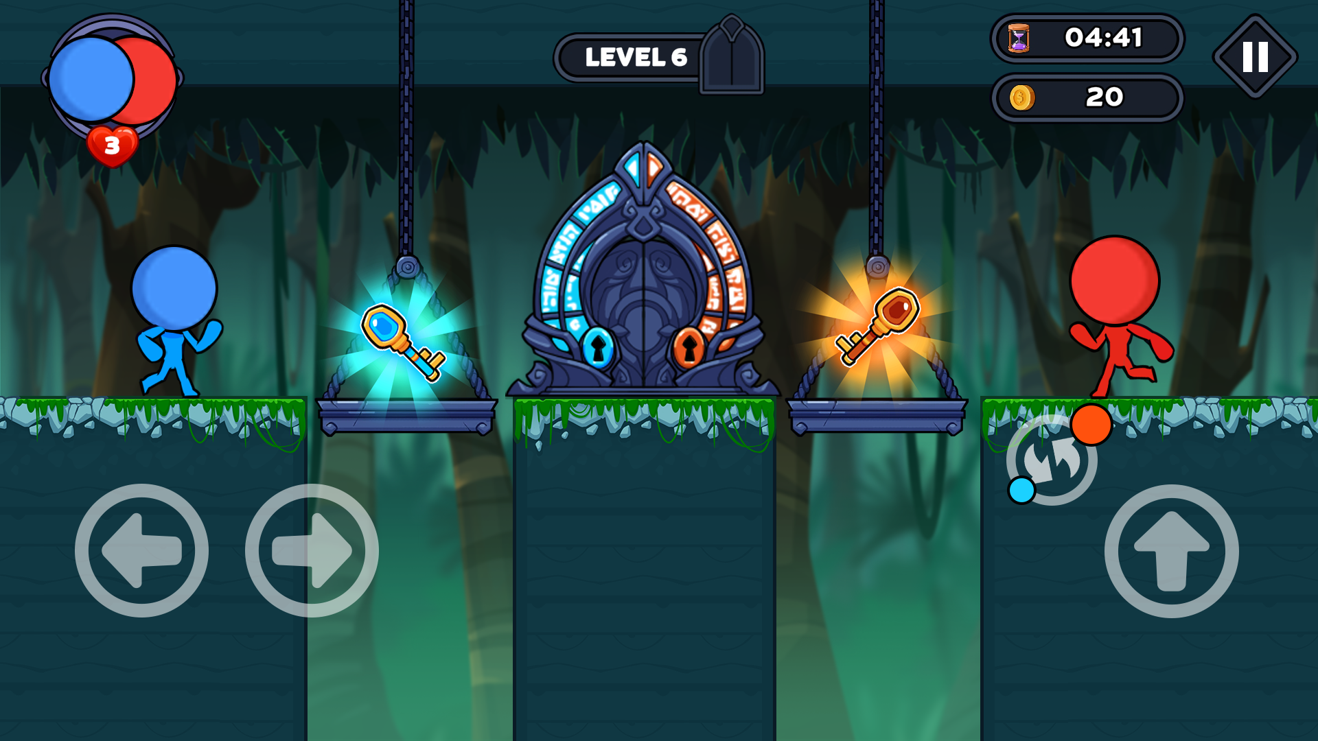 اسکرین شات 4 بازی Stick Red Blue: Horror Escape