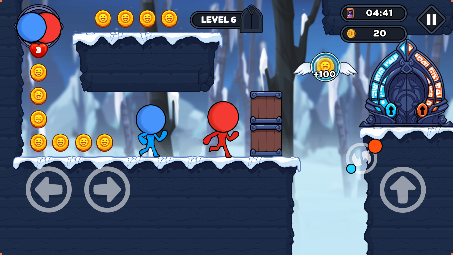 اسکرین شات 2 بازی Stick Red Blue: Horror Escape