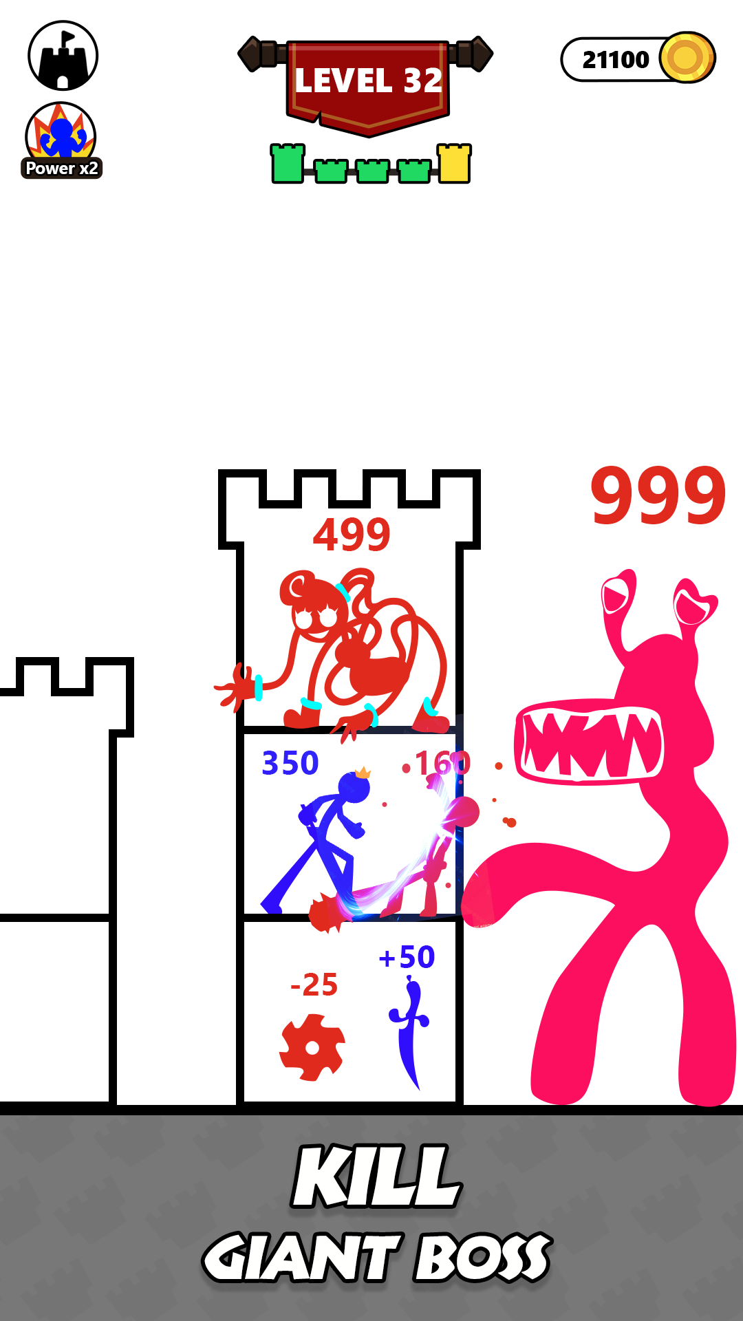 اسکرین شات 6 بازی Stick Tower Hero War