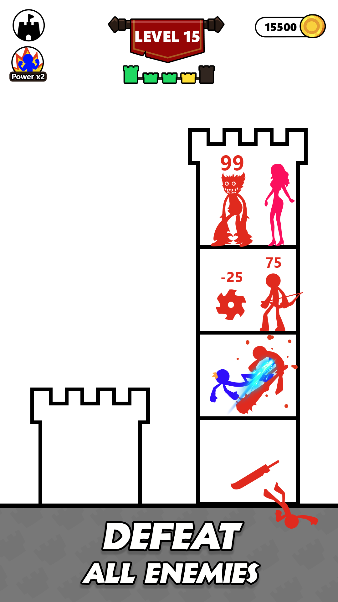 اسکرین شات 8 بازی Stick Tower Hero War