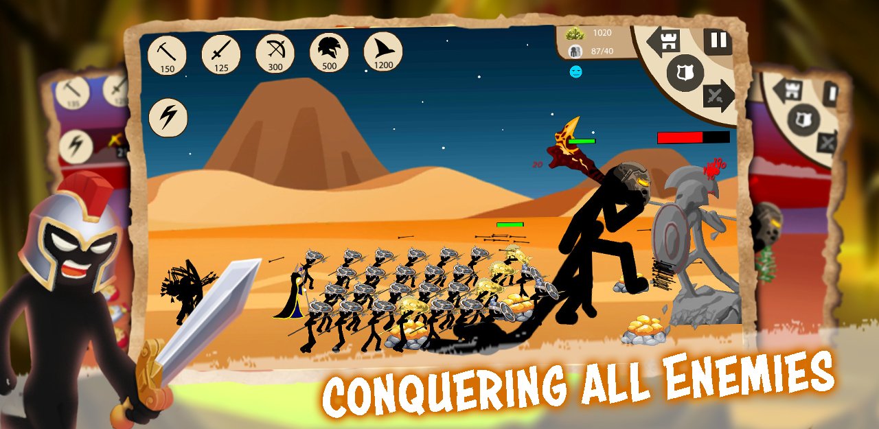 اسکرین شات 3 بازی Stickman Of War - Stick Battle