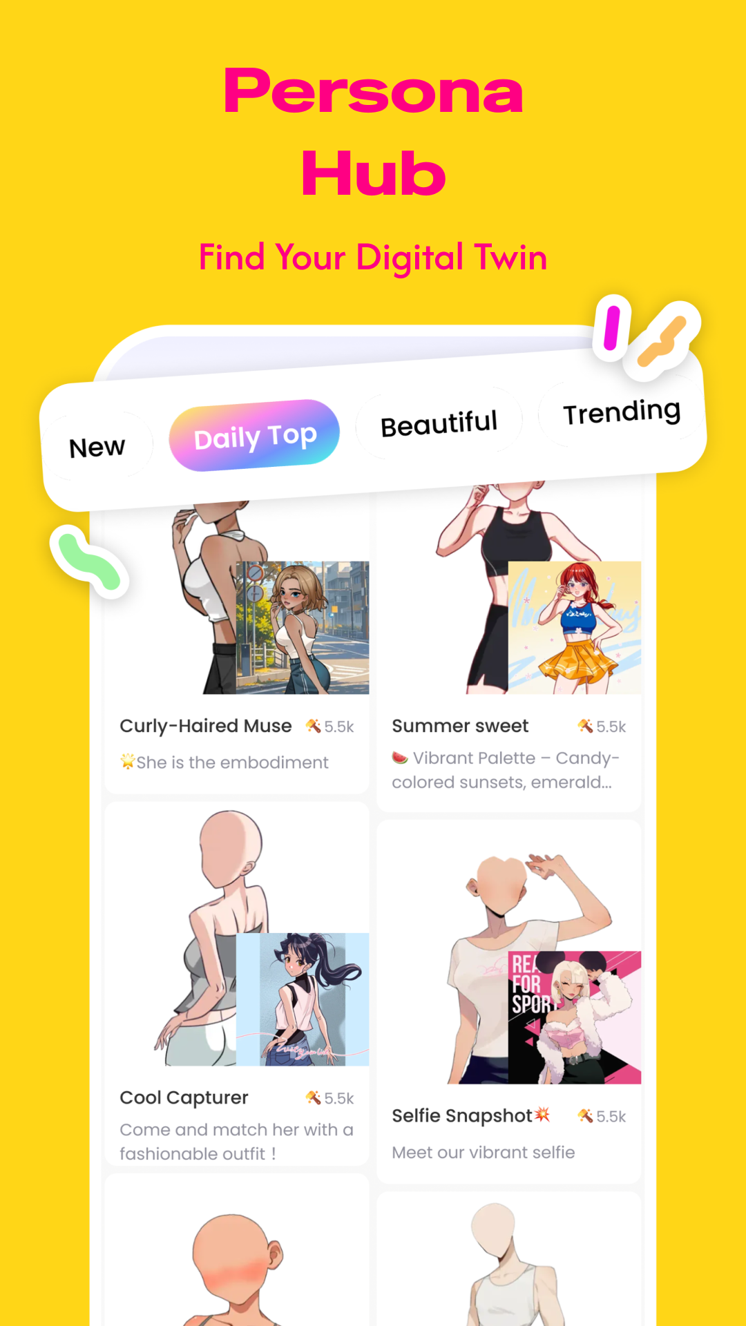 اسکرین شات 3 برنامه Neku: OC character creator