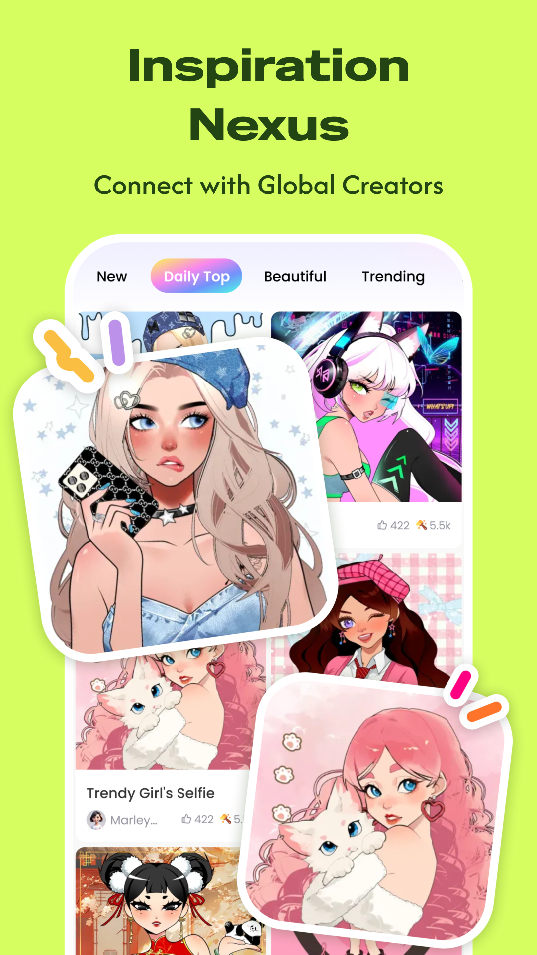 اسکرین شات 4 برنامه Neku: OC character creator