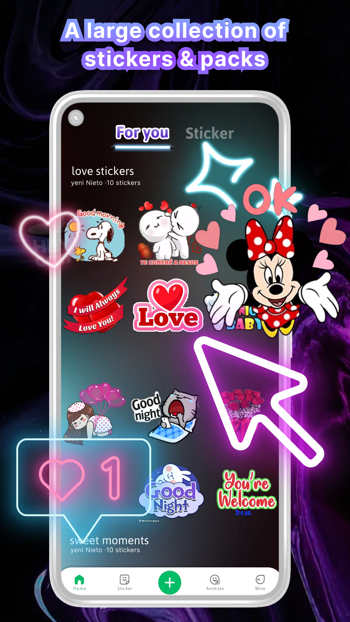 اسکرین شات 4 برنامه StickTok - animation sticker