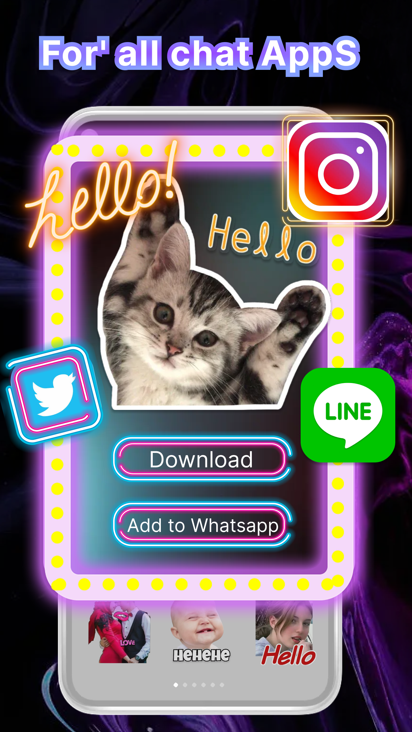 اسکرین شات 2 برنامه StickTok - animation sticker