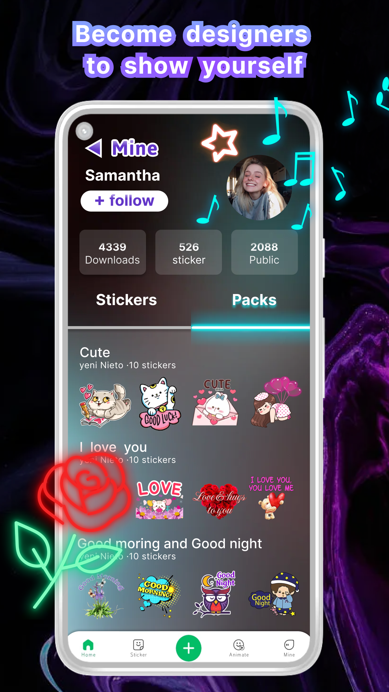 اسکرین شات 5 برنامه StickTok - animation sticker