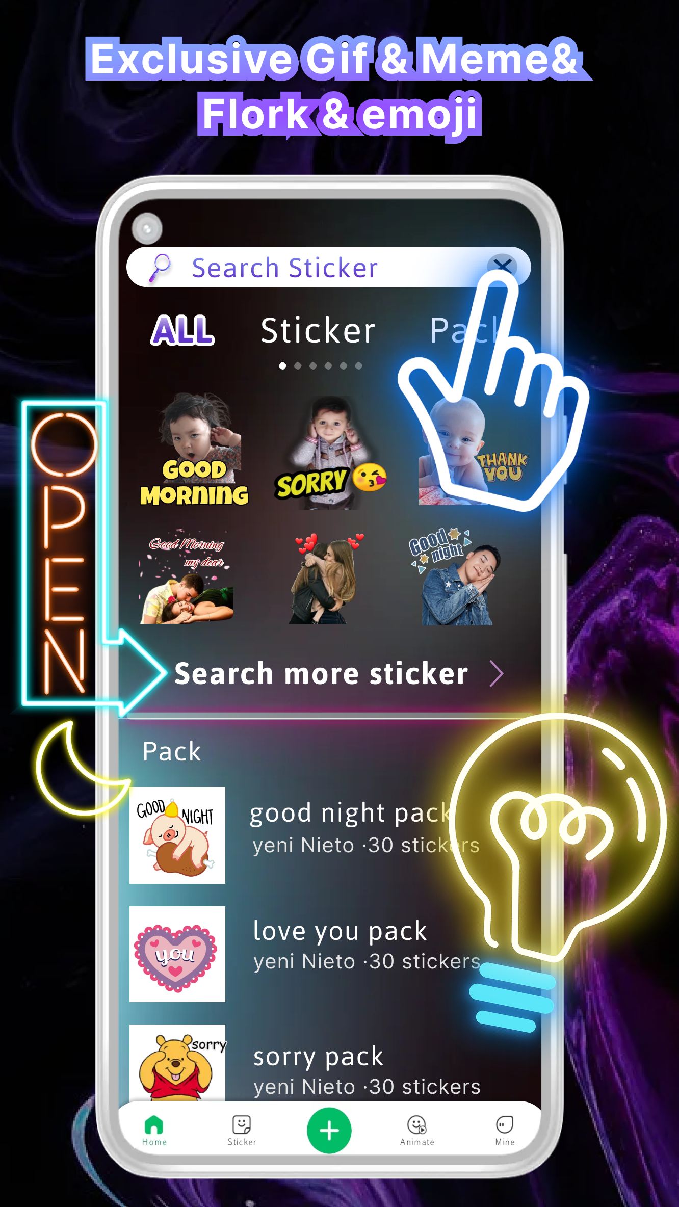 اسکرین شات 3 برنامه StickTok - animation sticker