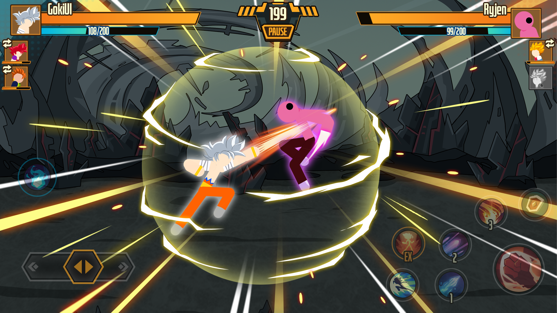 اسکرین شات 1 بازی Stickman Dragon Fight - Super
