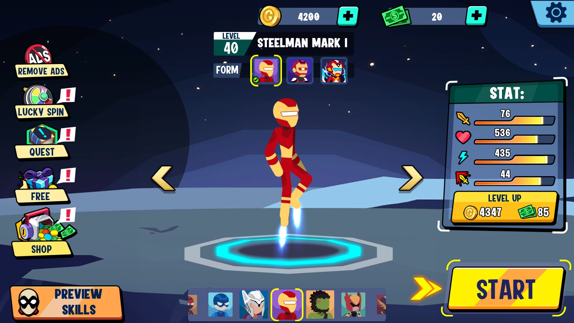 اسکرین شات 6 بازی Stickman Heroes Fight - Super Stick Warriors