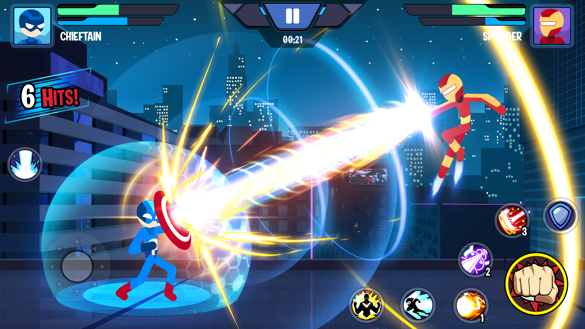 اسکرین شات 1 بازی Stickman Heroes Fight - Super Stick Warriors