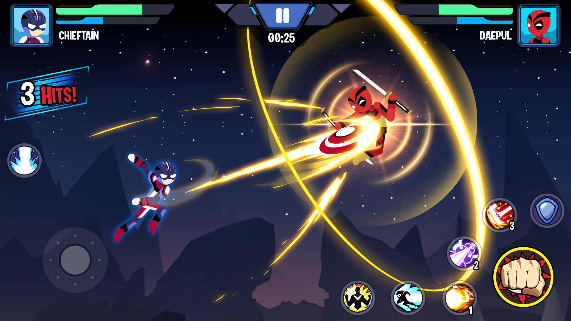 اسکرین شات 3 بازی Stickman Heroes Fight - Super Stick Warriors