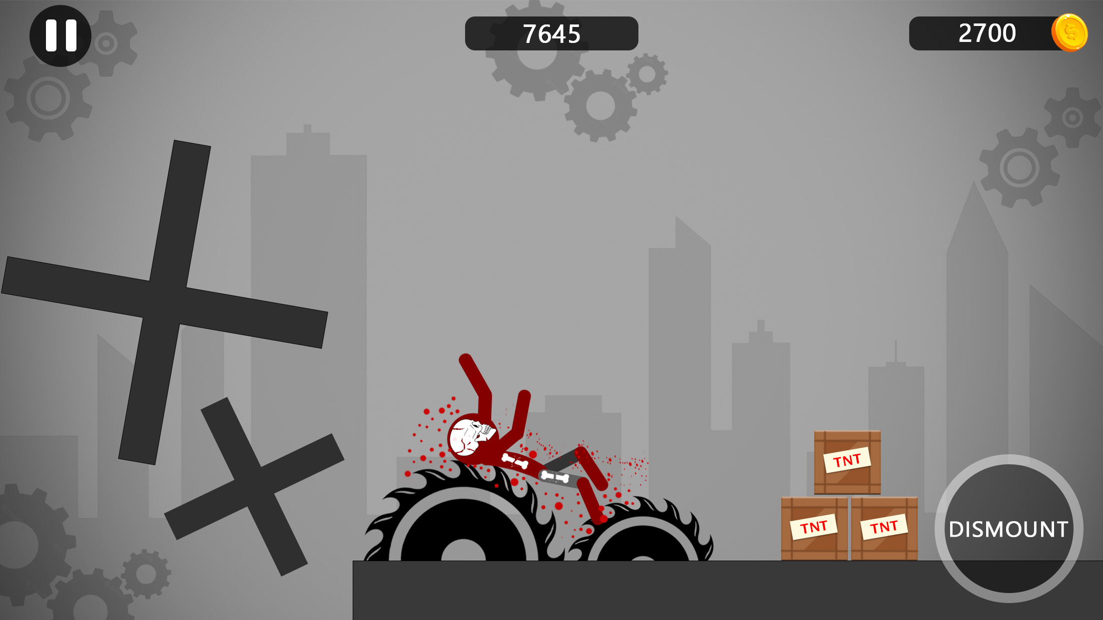 اسکرین شات 2 بازی Stickman Ragdoll Dismount Flip