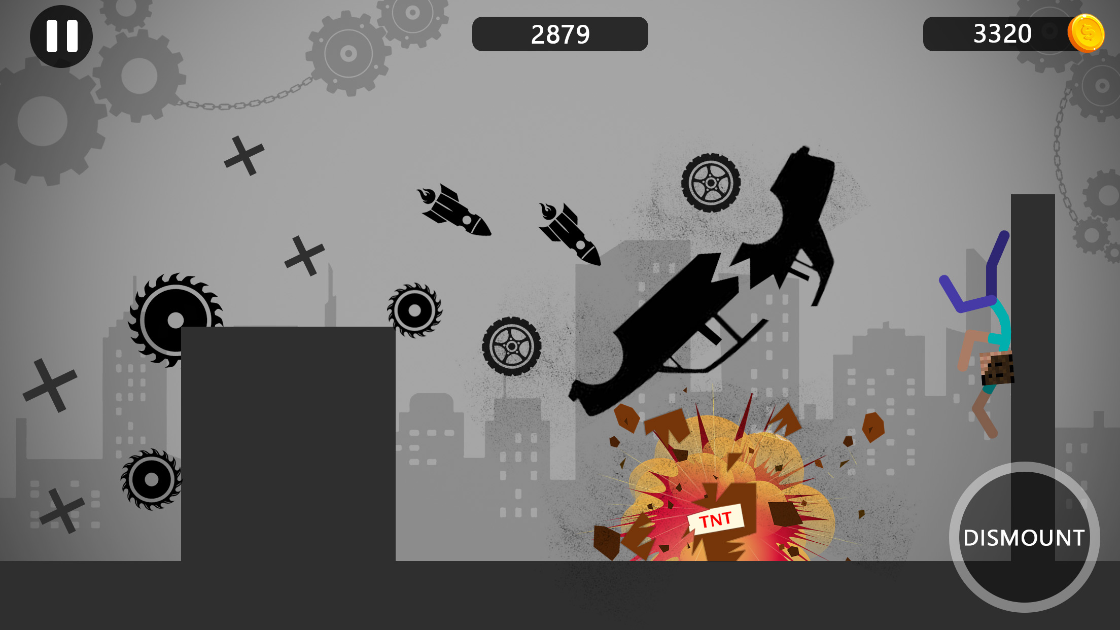 اسکرین شات 1 بازی Stickman Ragdoll Dismount Flip
