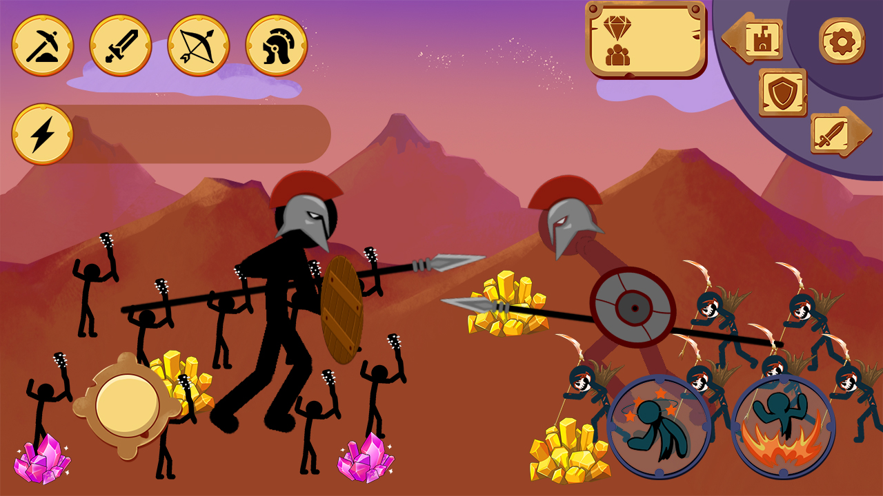 اسکرین شات 4 بازی War Stickman - Stick Battle Games