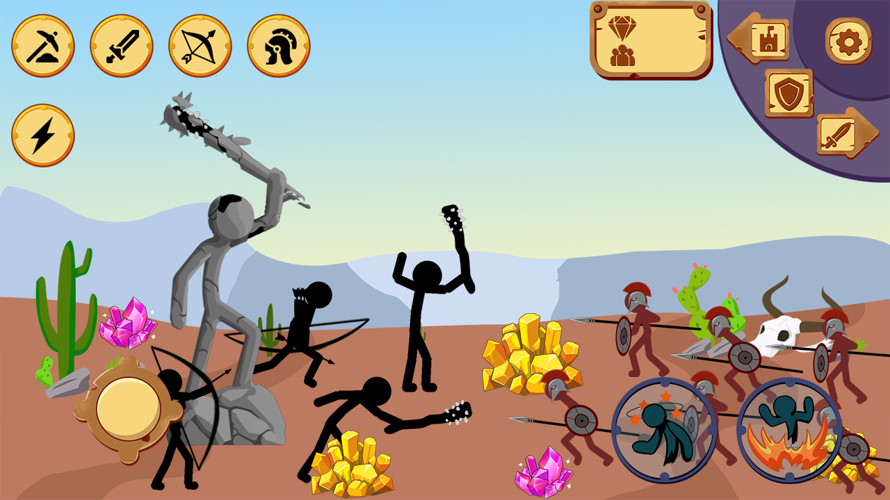 اسکرین شات 1 بازی War Stickman - Stick Battle Games