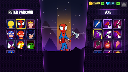 اسکرین شات 8 بازی Stickman Fighting 2 - Supreme stickman duel