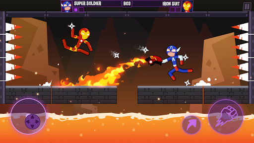 اسکرین شات 3 بازی Stickman Fighting 2 - Supreme stickman duel