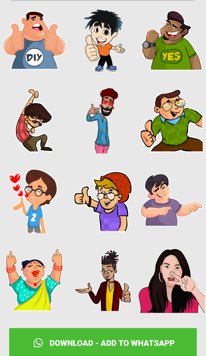 اسکرین شات 6 برنامه Animated Stickers Maker, Text Stickers & GIF Maker