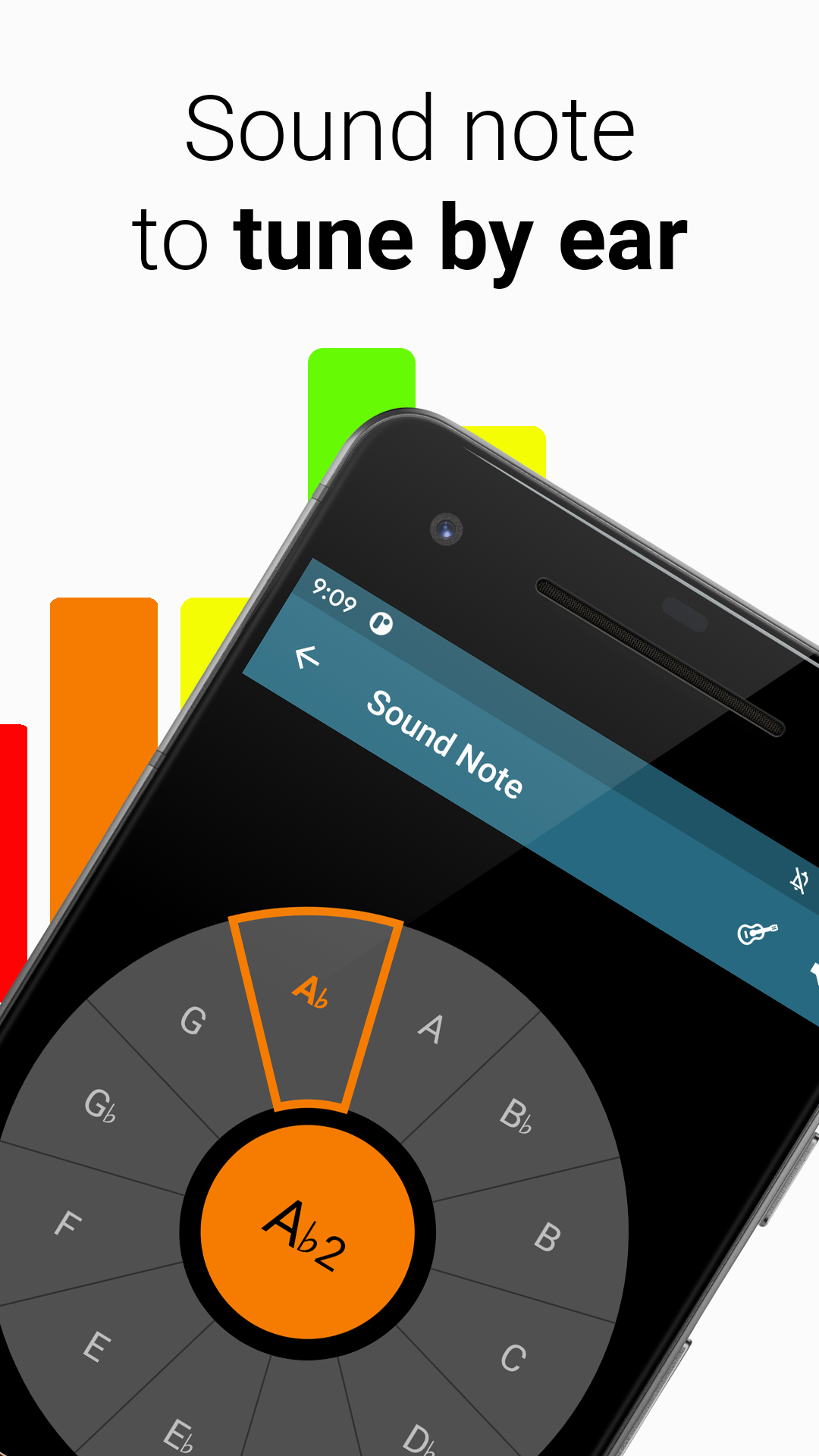 اسکرین شات 5 برنامه Tuner - Pitched!