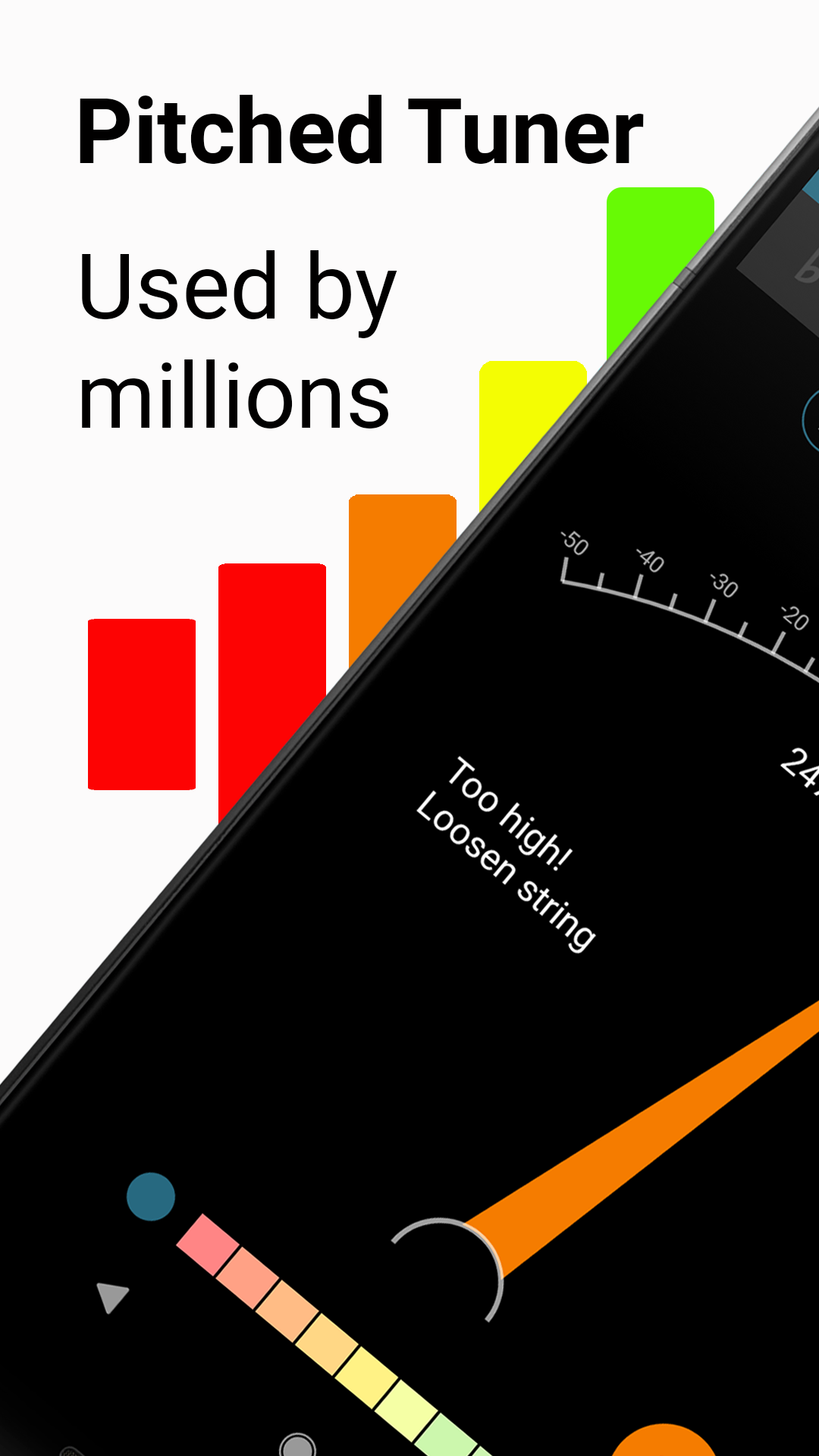 اسکرین شات 1 برنامه Tuner - Pitched!