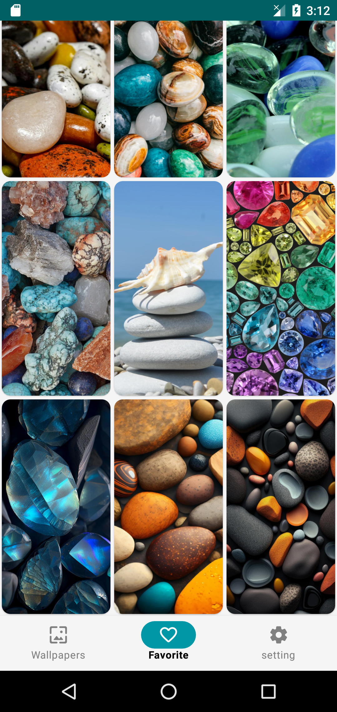 اسکرین شات 7 برنامه Stone Wallpapers 4K