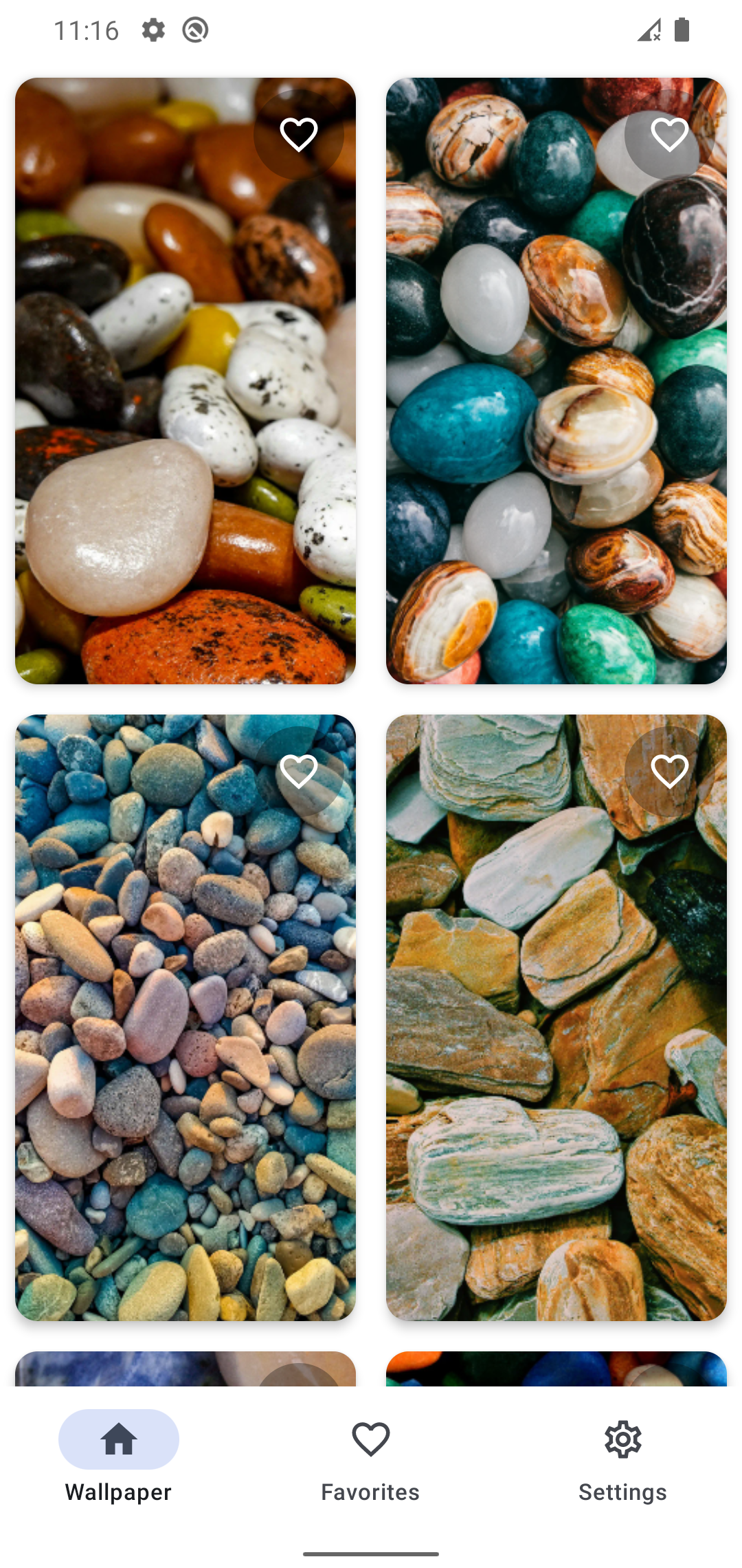 اسکرین شات 2 برنامه Stone Wallpapers 4K