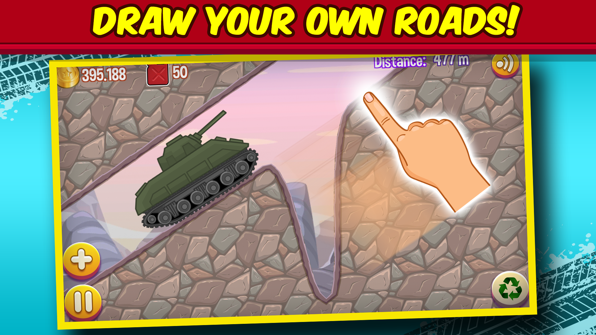 اسکرین شات 3 بازی Road Draw Climb Your Own Hills