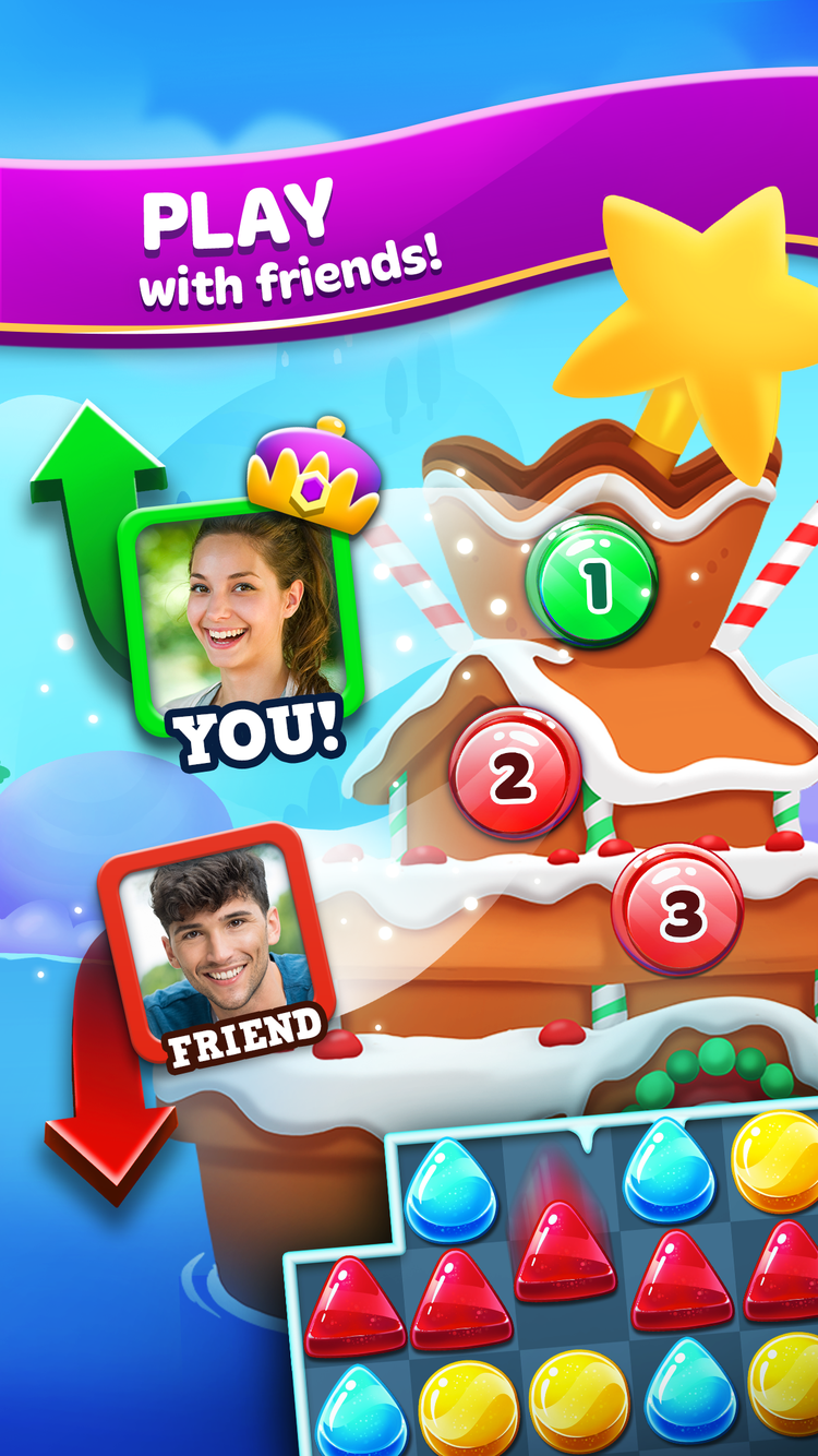 اسکرین شات 4 بازی Frozen Frenzy Mania – Match 3