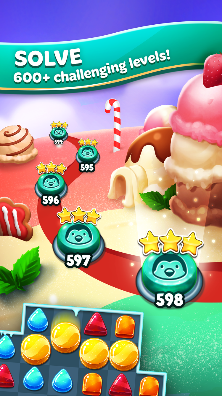 اسکرین شات 3 بازی Frozen Frenzy Mania – Match 3