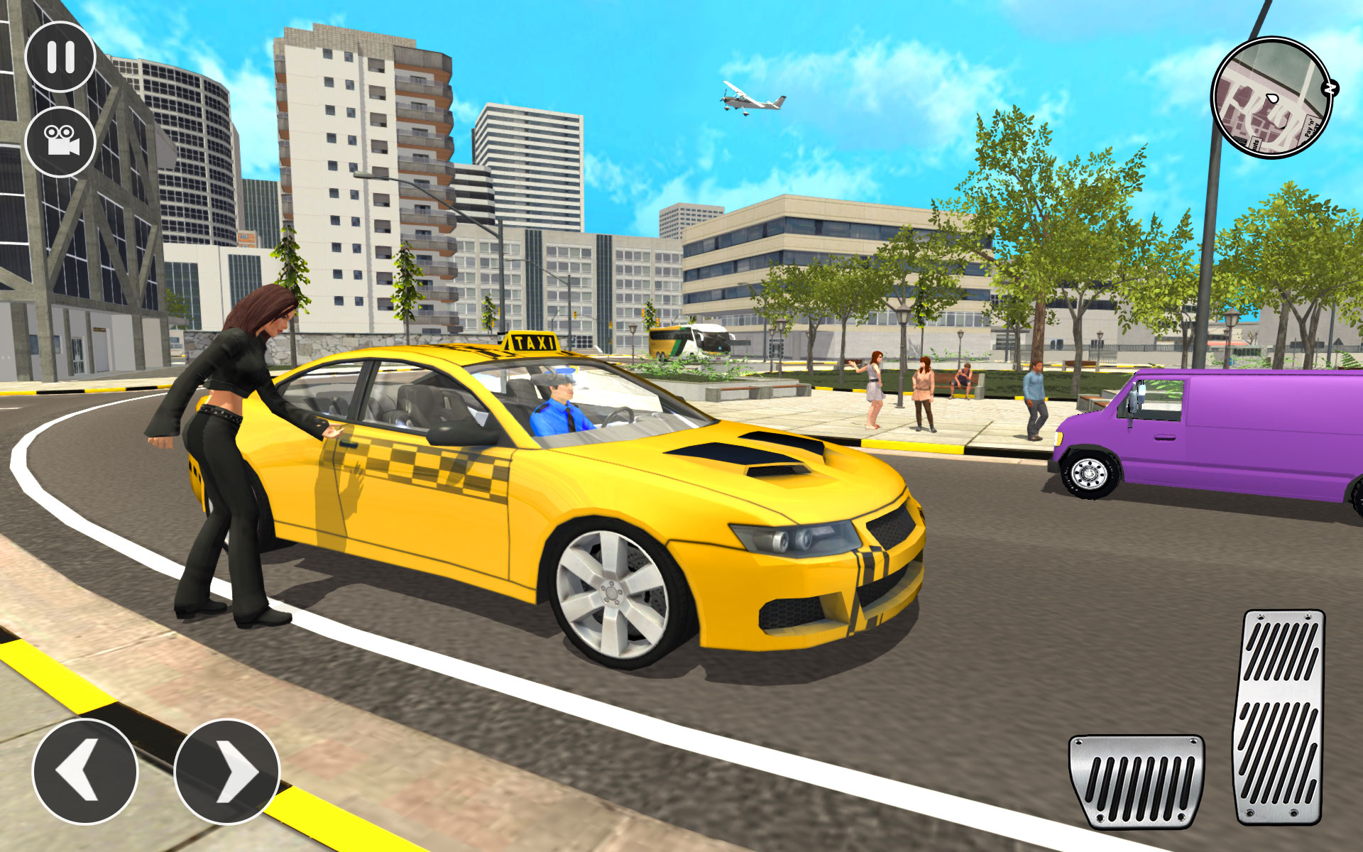 اسکرین شات 8 برنامه Open World Taxi Sim 2023