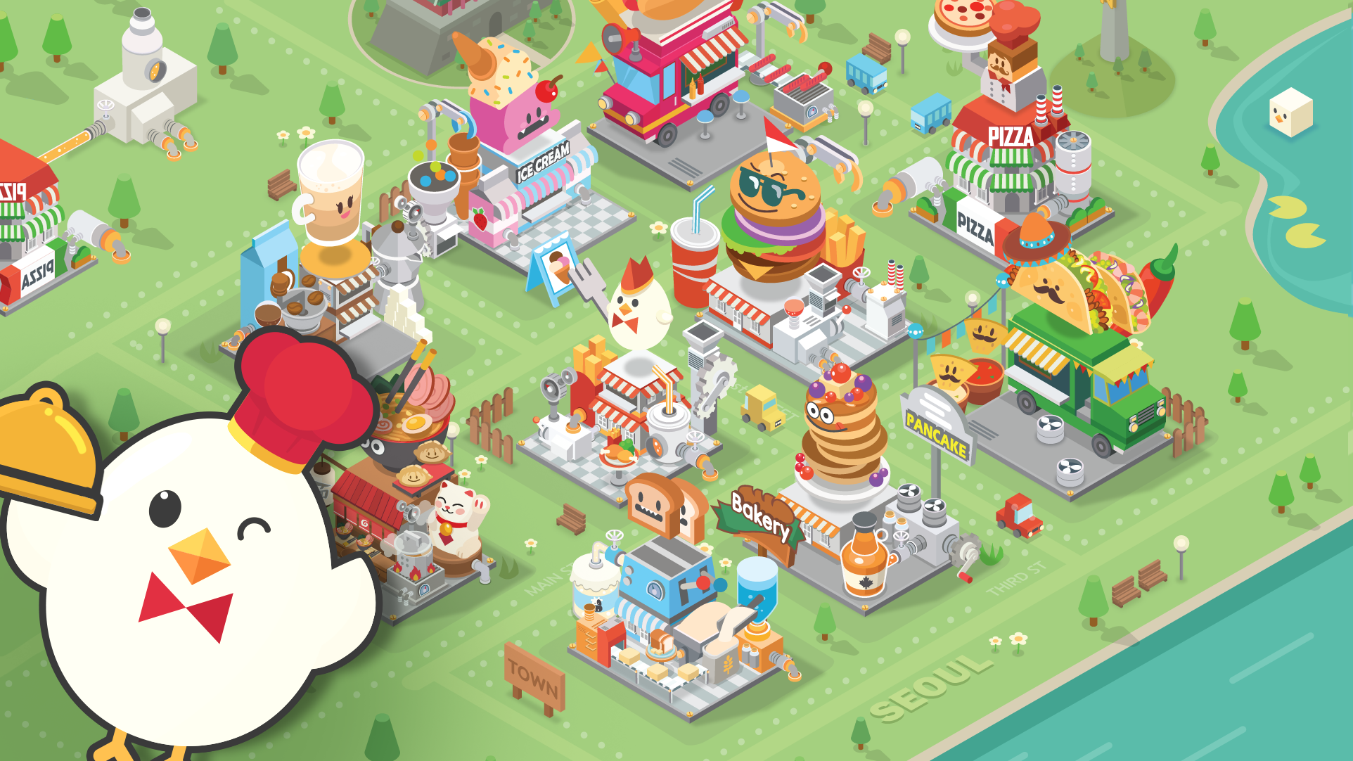 اسکرین شات 1 بازی Foodpia tycoon - restaurant