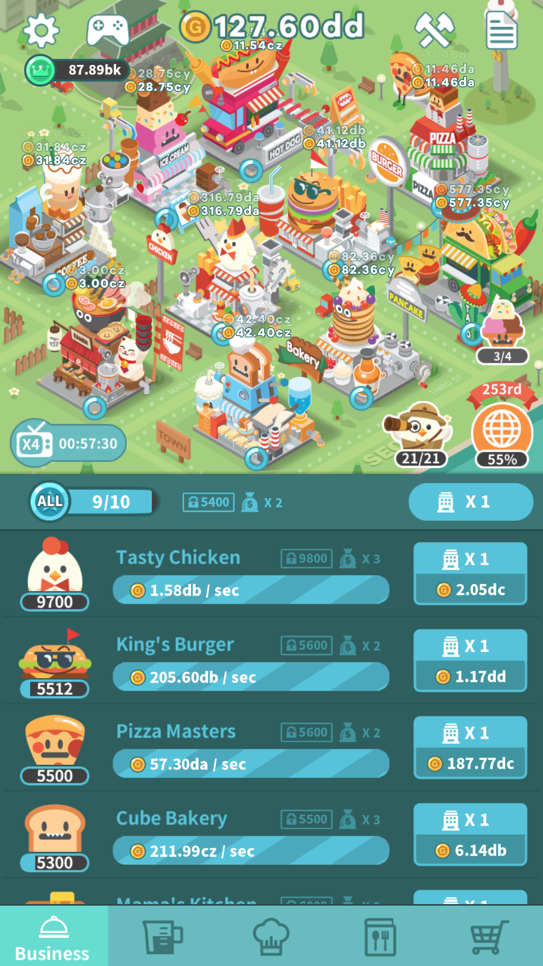 اسکرین شات 4 بازی Foodpia tycoon - restaurant