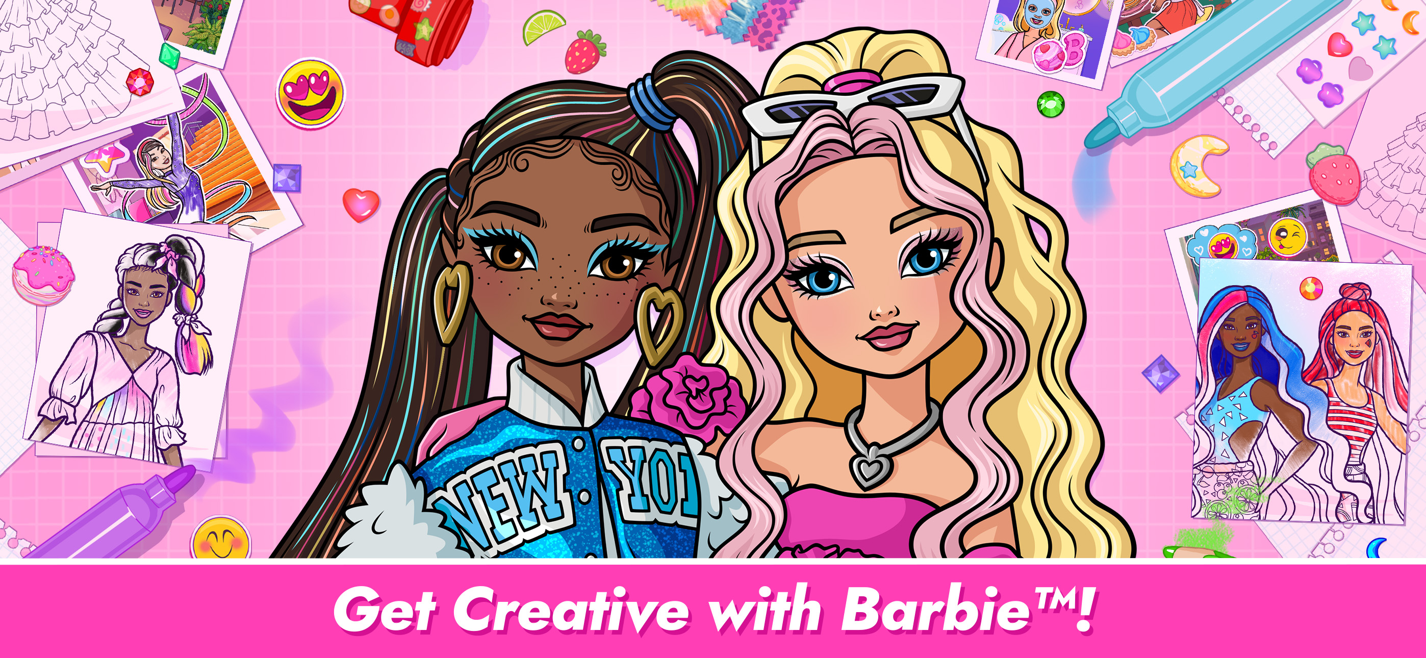 اسکرین شات 1 برنامه Barbie Color Creations