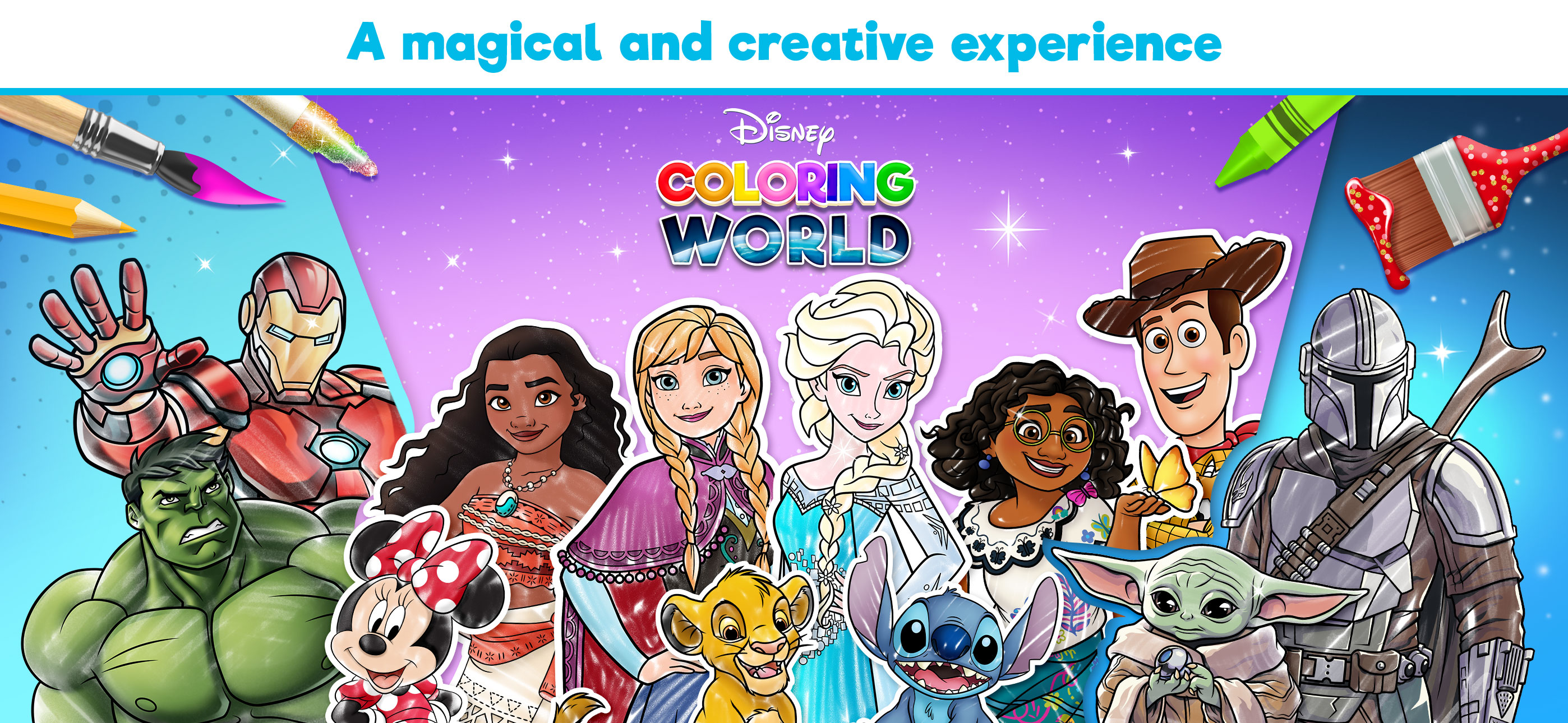 اسکرین شات 1 بازی Disney Coloring World