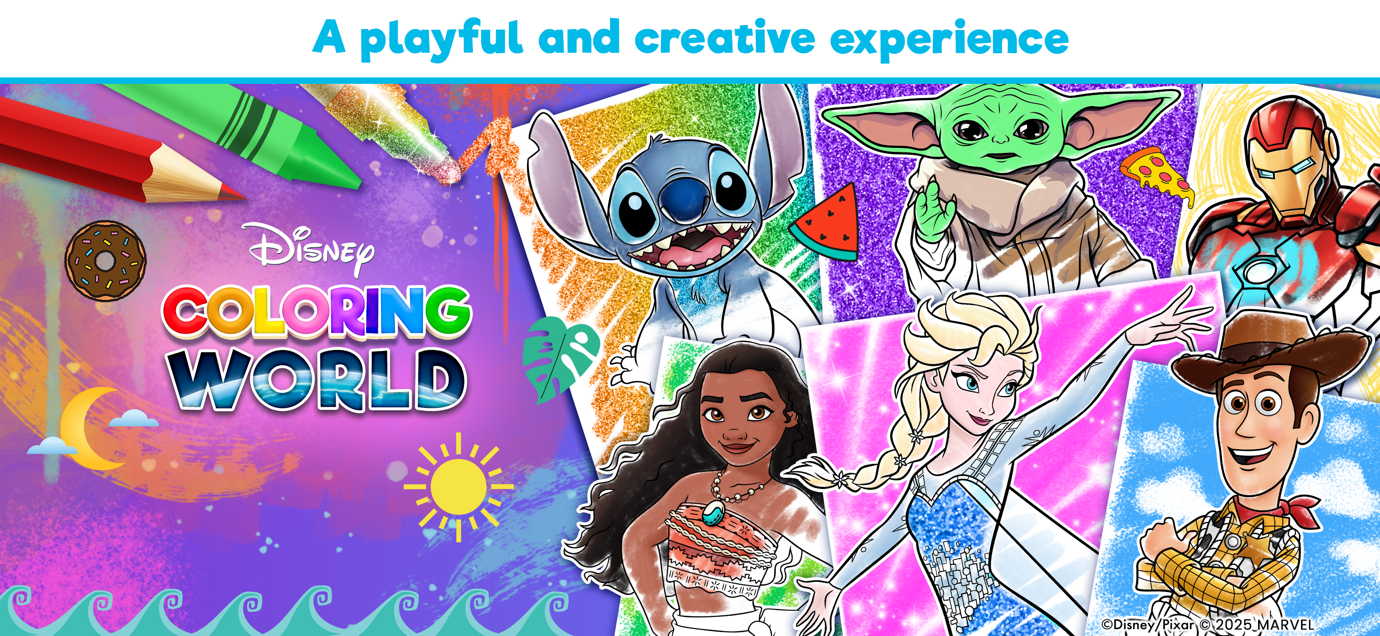 اسکرین شات 1 بازی Disney Coloring World