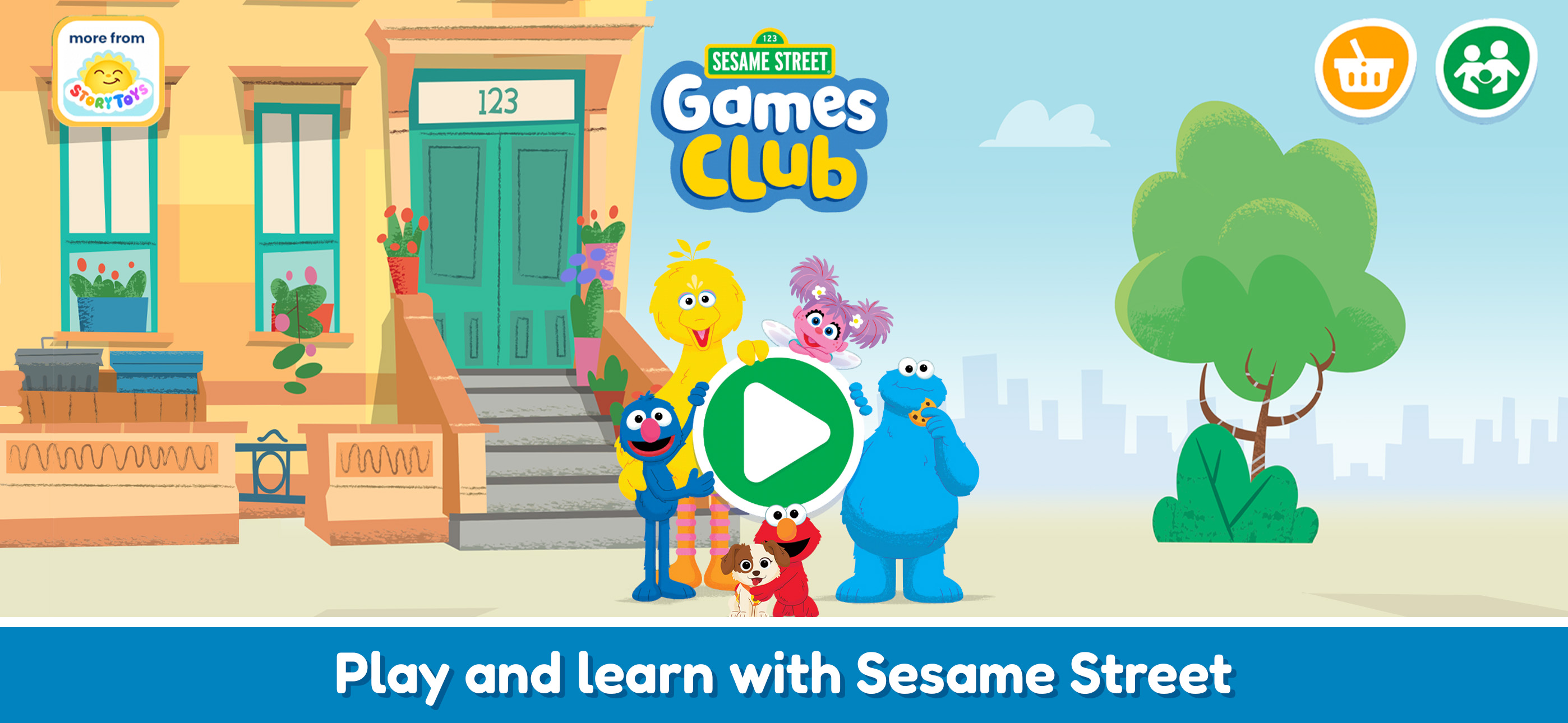 اسکرین شات 1 بازی Sesame Street Games Club