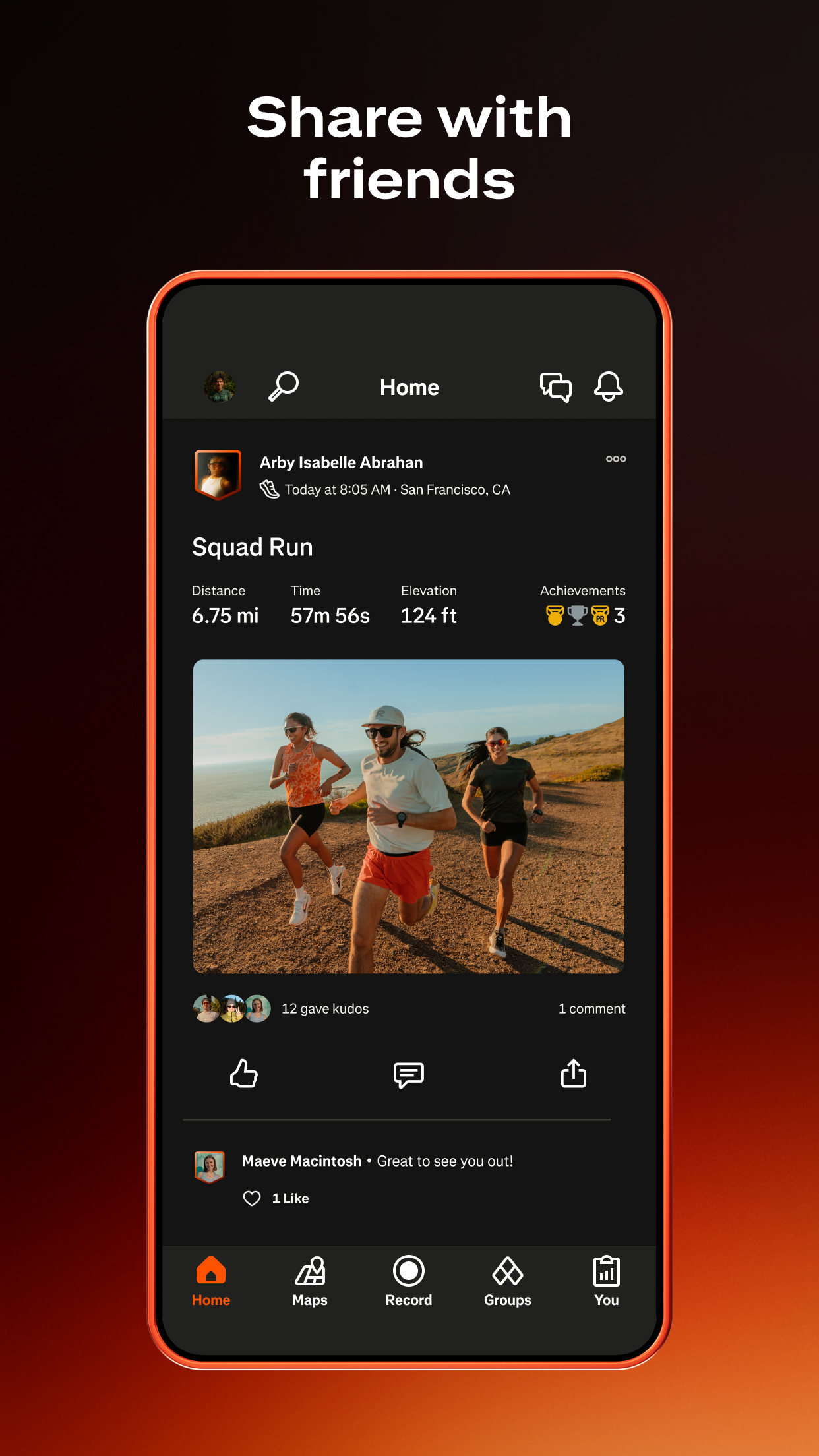 اسکرین شات 5 برنامه Strava: Run, Bike, Hike