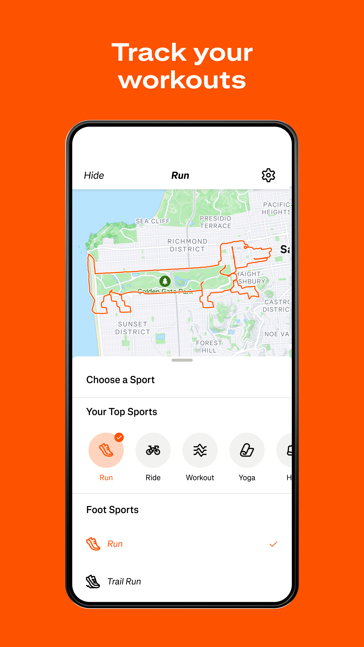 اسکرین شات 1 برنامه Strava: Run, Bike, Hike