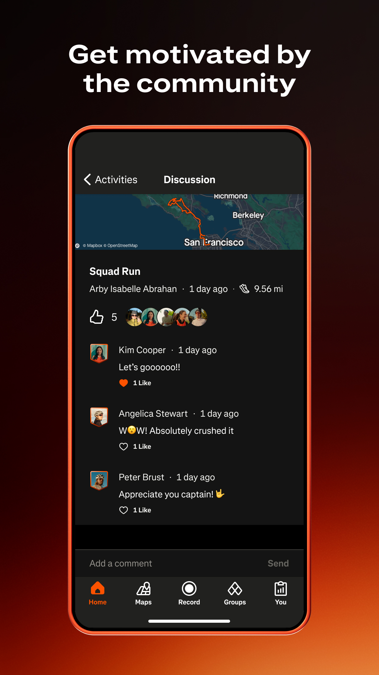 اسکرین شات 7 برنامه Strava: Run, Bike, Hike