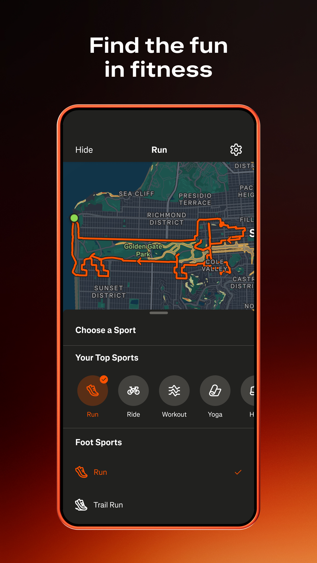 اسکرین شات 1 برنامه Strava: Run, Bike, Hike