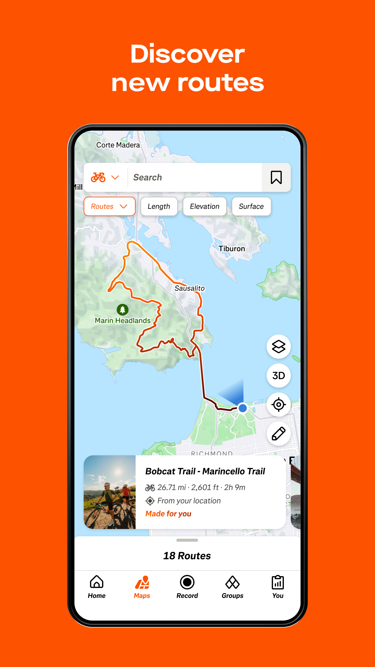 اسکرین شات 5 برنامه Strava: Run, Bike, Hike