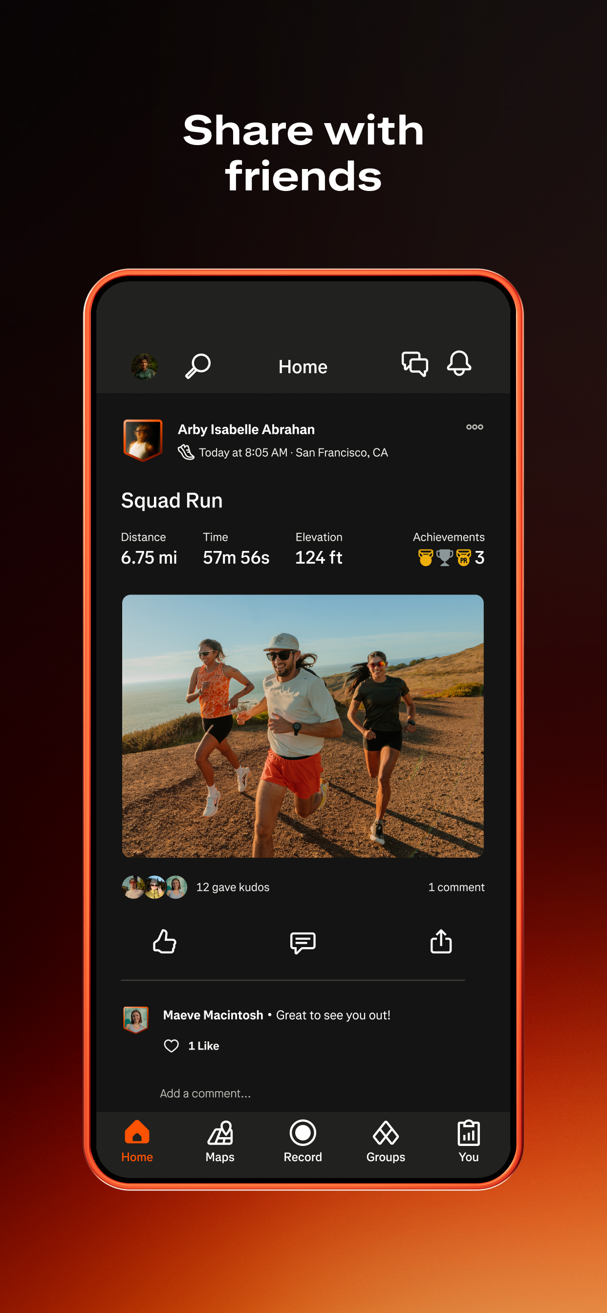 اسکرین شات 4 برنامه Strava: Run, Bike, Hike