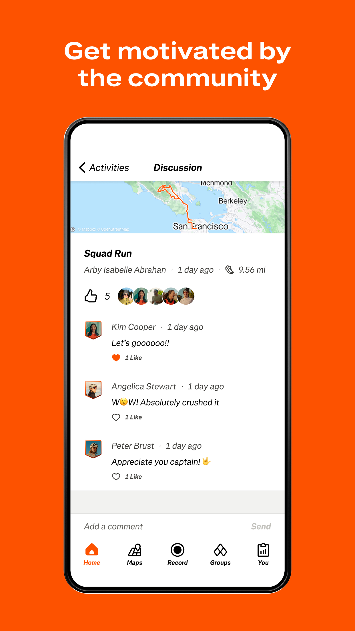 اسکرین شات 7 برنامه Strava: Run, Bike, Hike